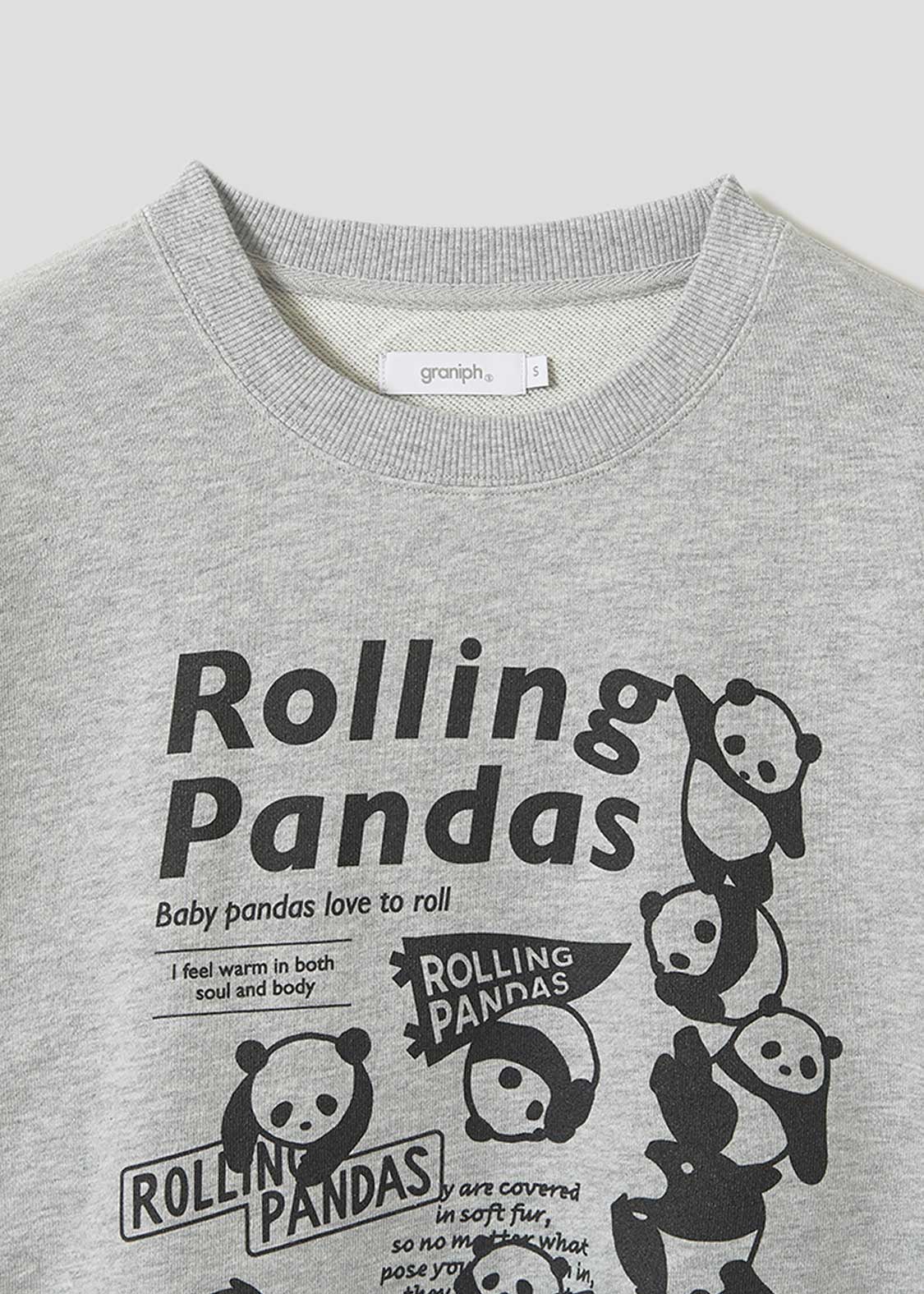 Rolling Pandas A | Fleece Sweatshirt - Image 3
