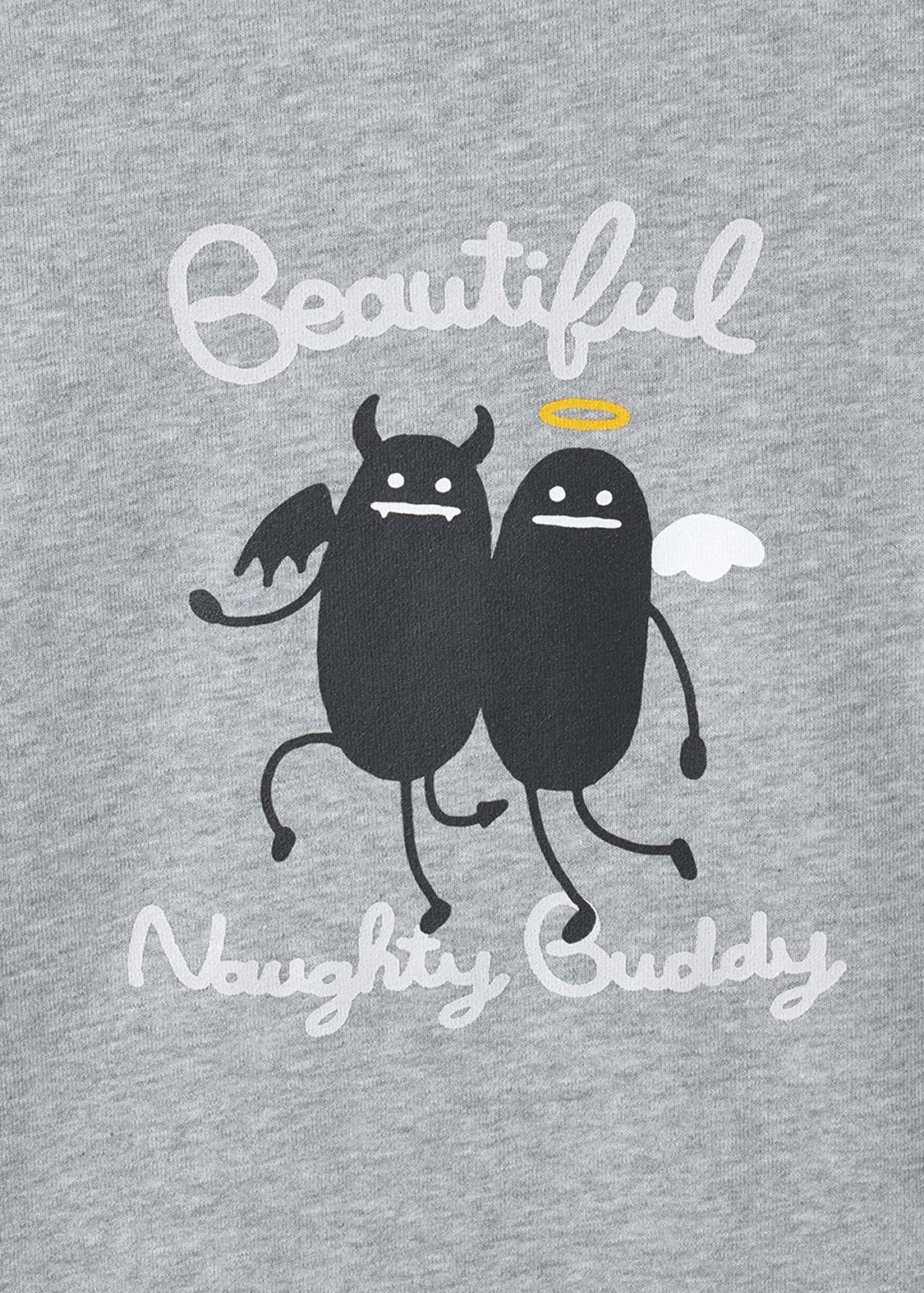 Beautiful Shadow Devil And Angel | Fleece Sweatshirt - Image 4