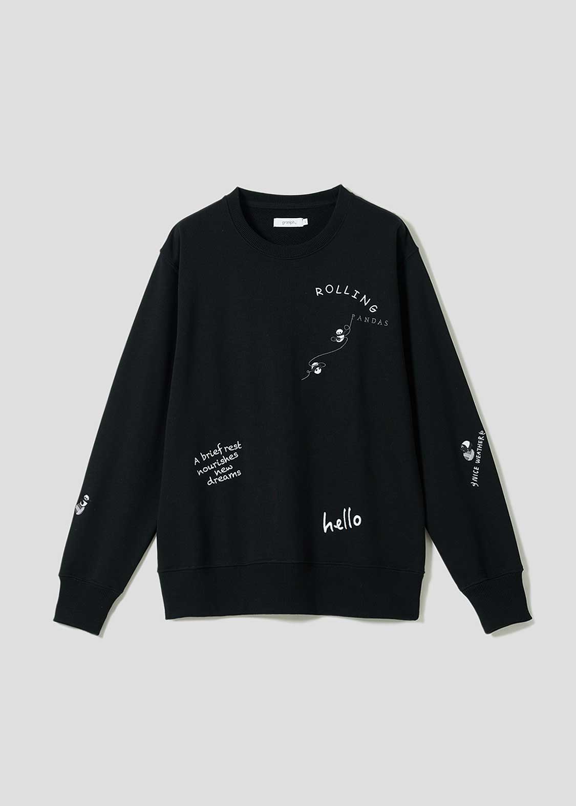 Rolling Pandas C | Fleece Sweatshirt