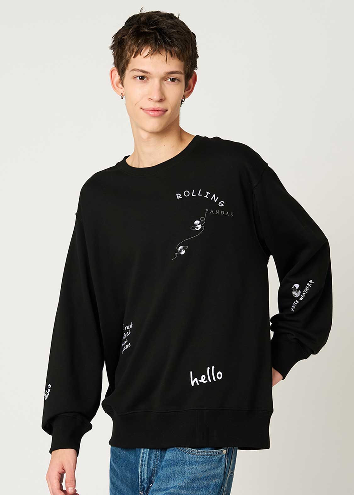 Rolling Pandas C | Fleece Sweatshirt - Image 7