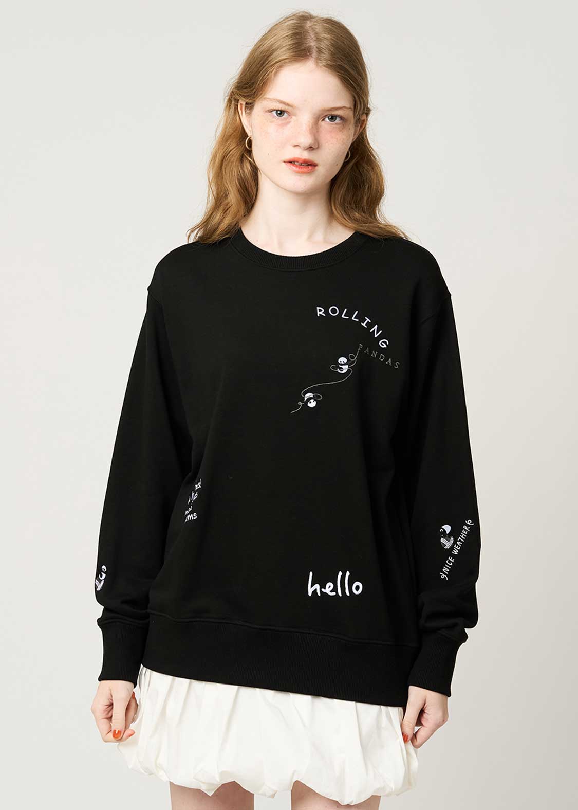 Rolling Pandas C | Fleece Sweatshirt - Image 9