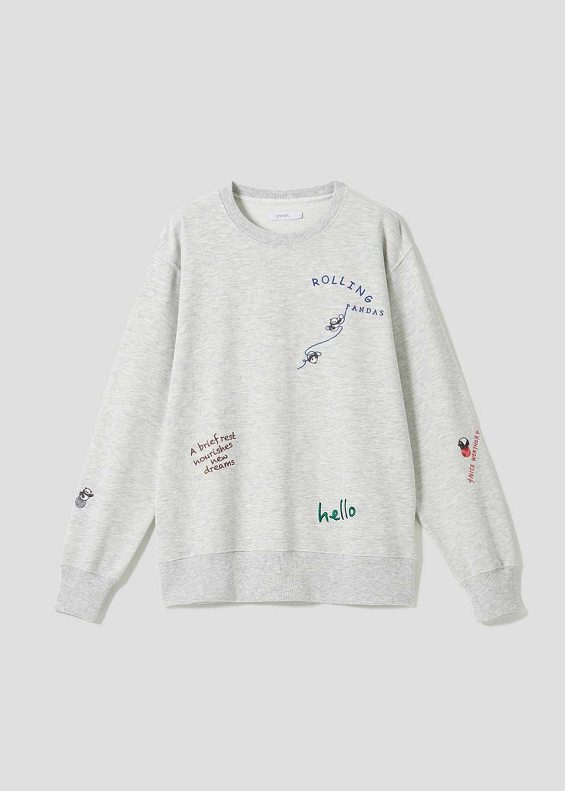 Rolling Pandas B | Fleece Sweatshirt