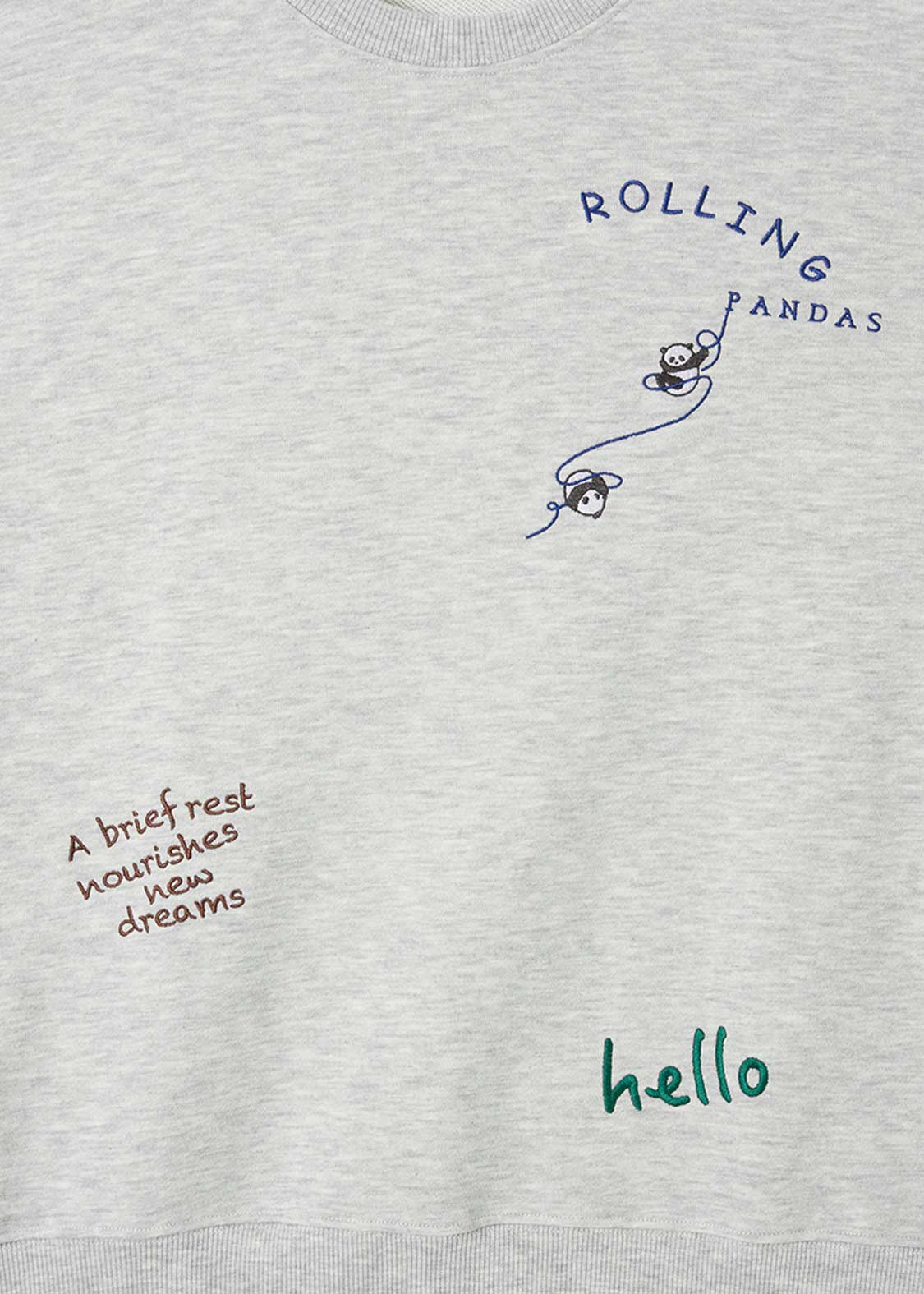 Rolling Pandas B | Fleece Sweatshirt - Image 3