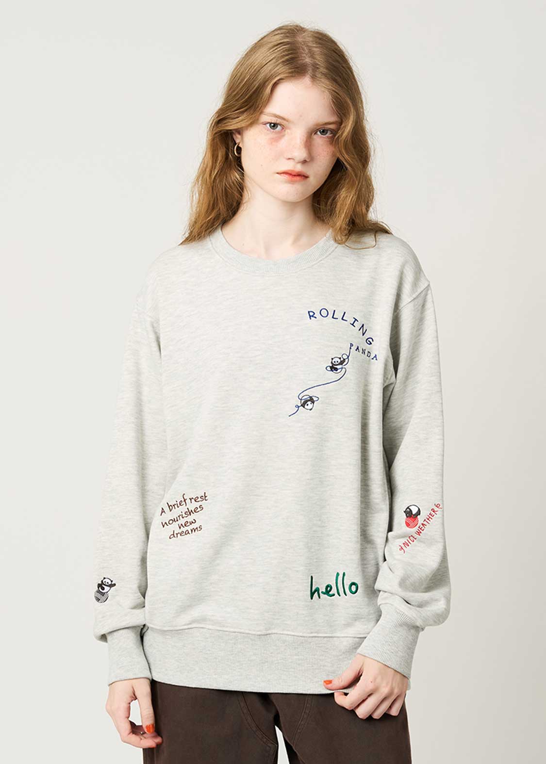 Rolling Pandas B | Fleece Sweatshirt - Image 9