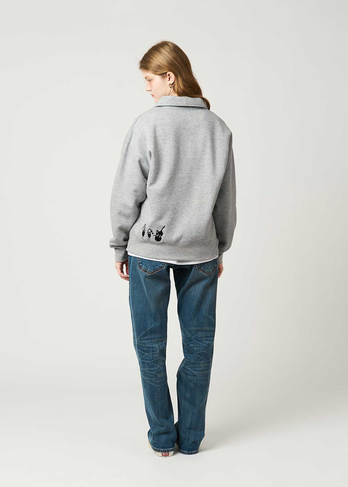 Beautiful Shadow Orchestra B | Fuwakimo Fleece Collared Sweatshirt - Image 10