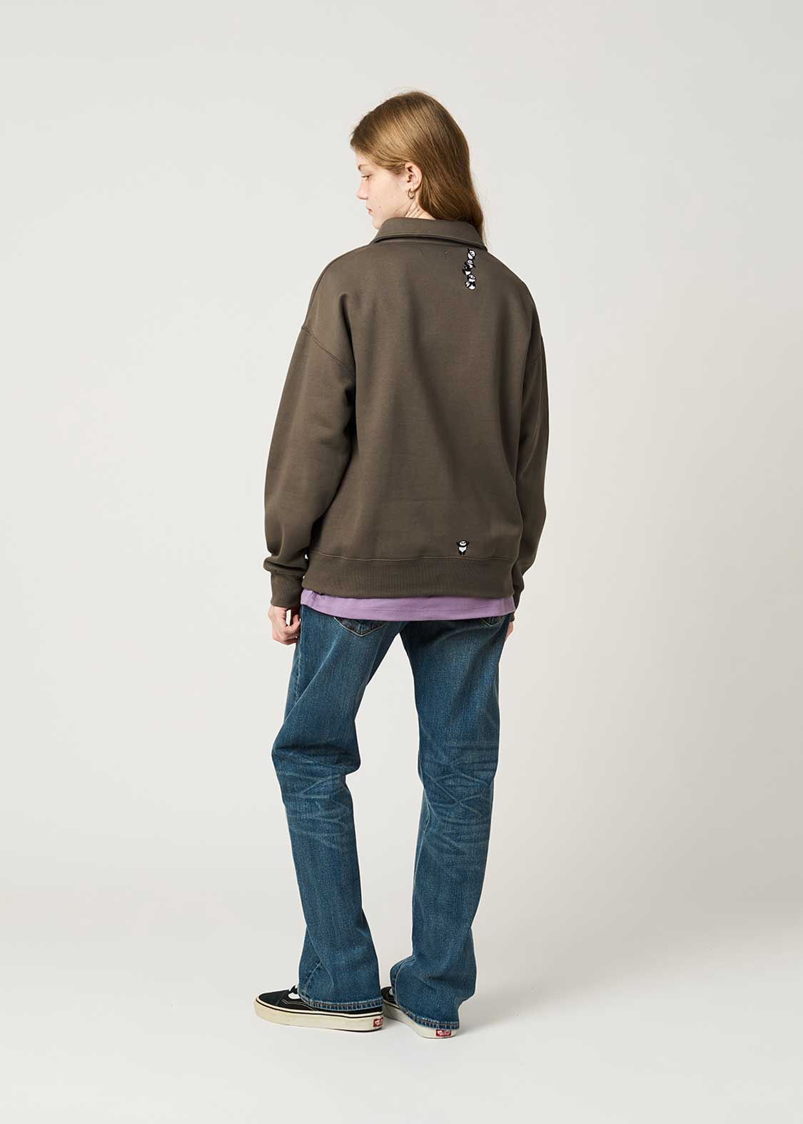 Rolling Pandas Kate | Fluffy Fleece Collared Sweatshirt - Image 10
