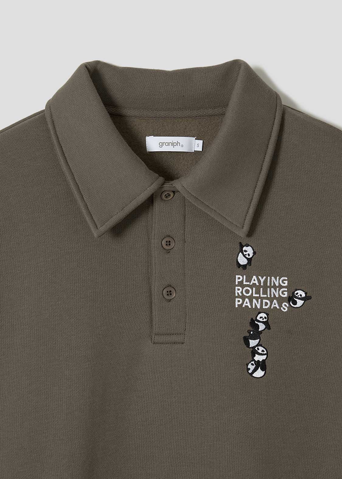 Rolling Pandas Kate | Fluffy Fleece Collared Sweatshirt - Image 3