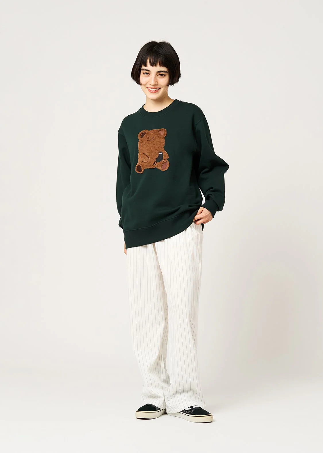 Fluffy Beautiful Shadow A | Fleece-Lined Sweatshirt - Image 10