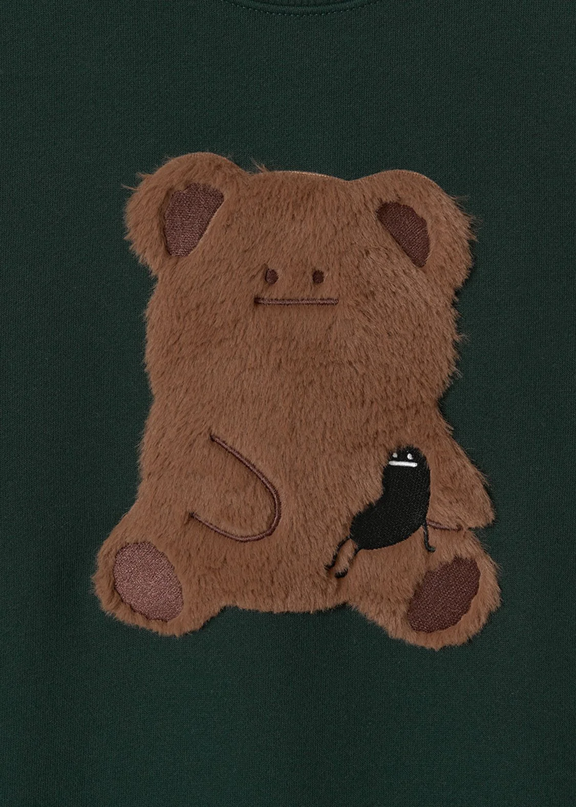 Fluffy Beautiful Shadow A | Fleece-Lined Sweatshirt - Image 3