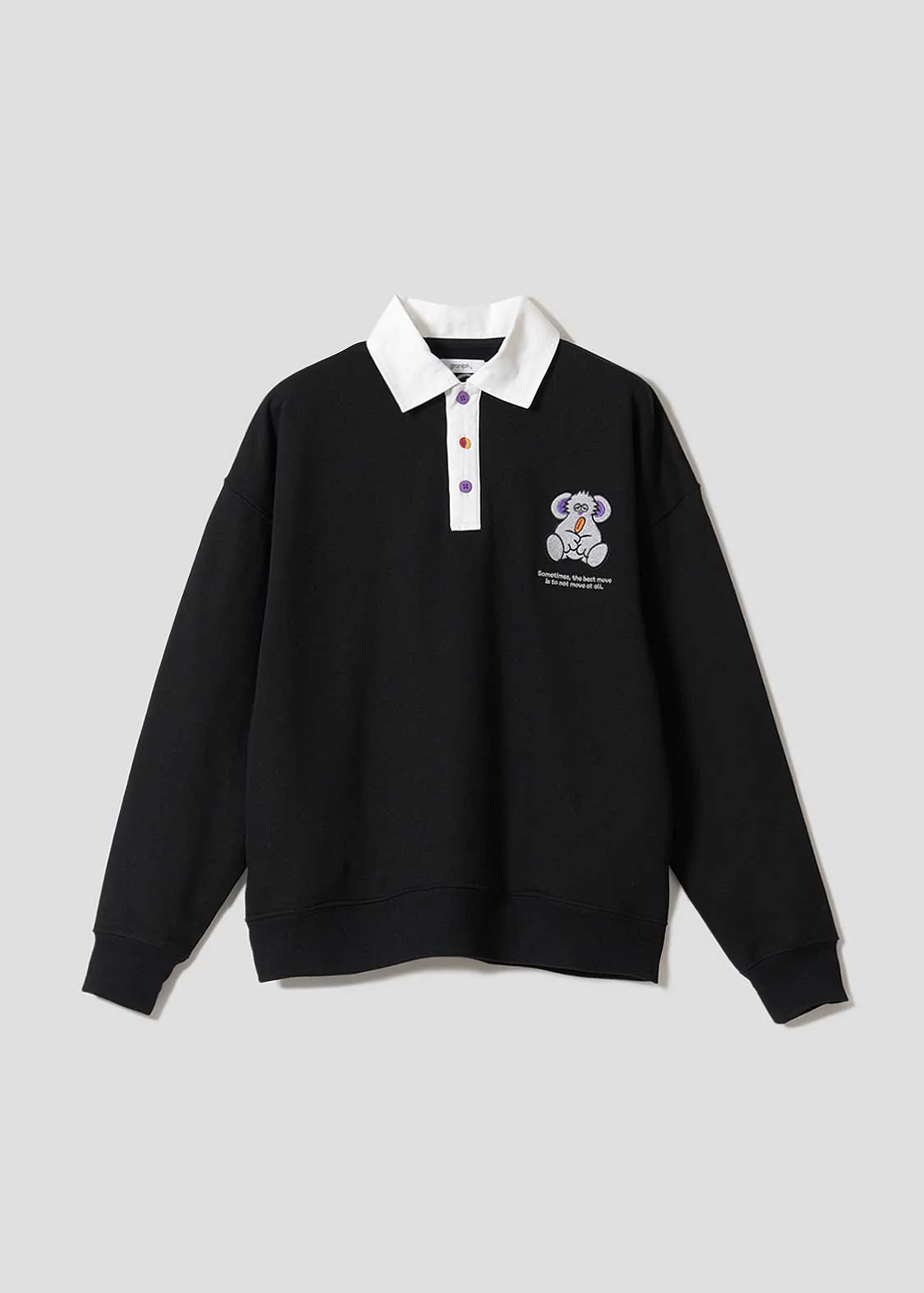 Lalakoko DRK | Fleece-Lined Collared Sweatshirt