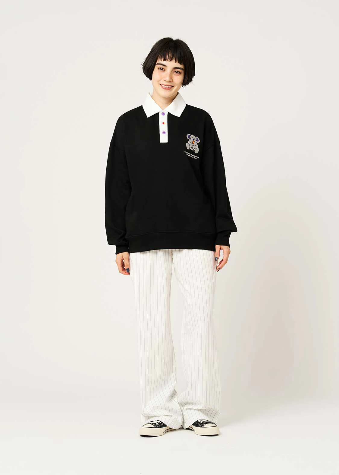 Lalakoko DRK | Fleece-Lined Collared Sweatshirt - Image 10