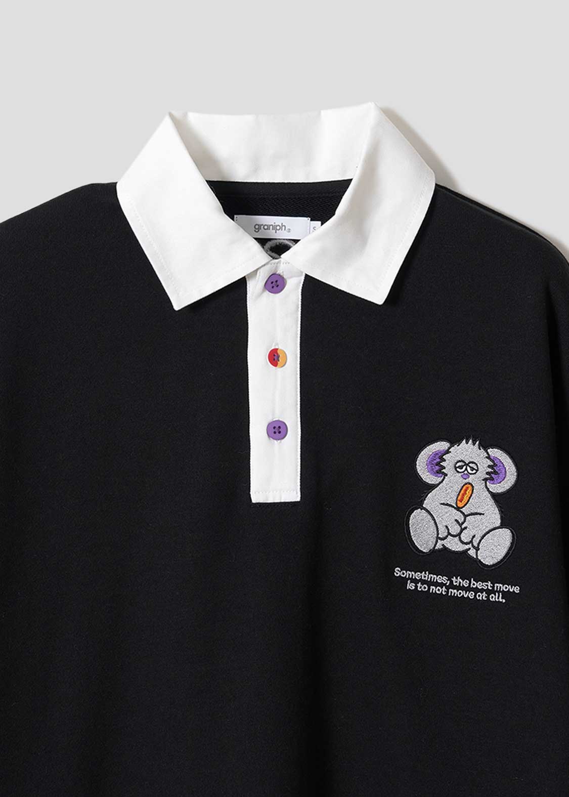 Lalakoko DRK | Fleece-Lined Collared Sweatshirt - Image 3
