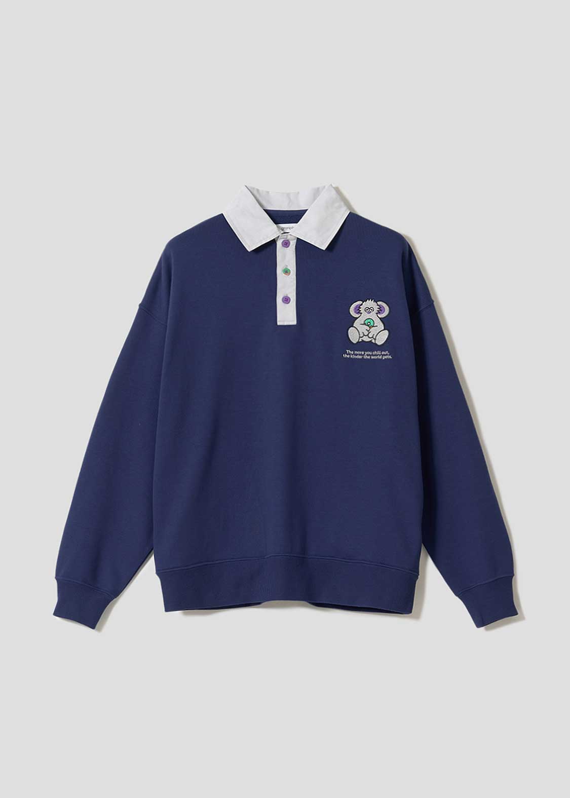 Lalakoko | Fleece-Lined Collared Sweatshirt
