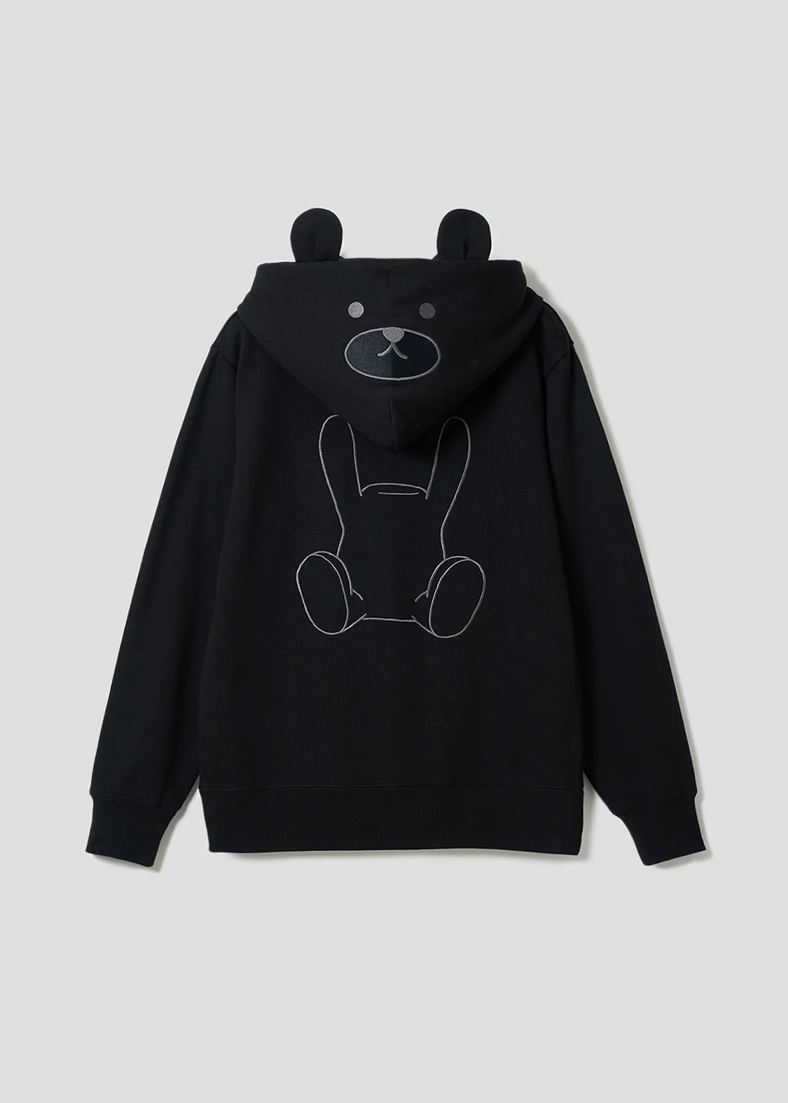 Control Bear | Fleece Back Face Zip Hoodie