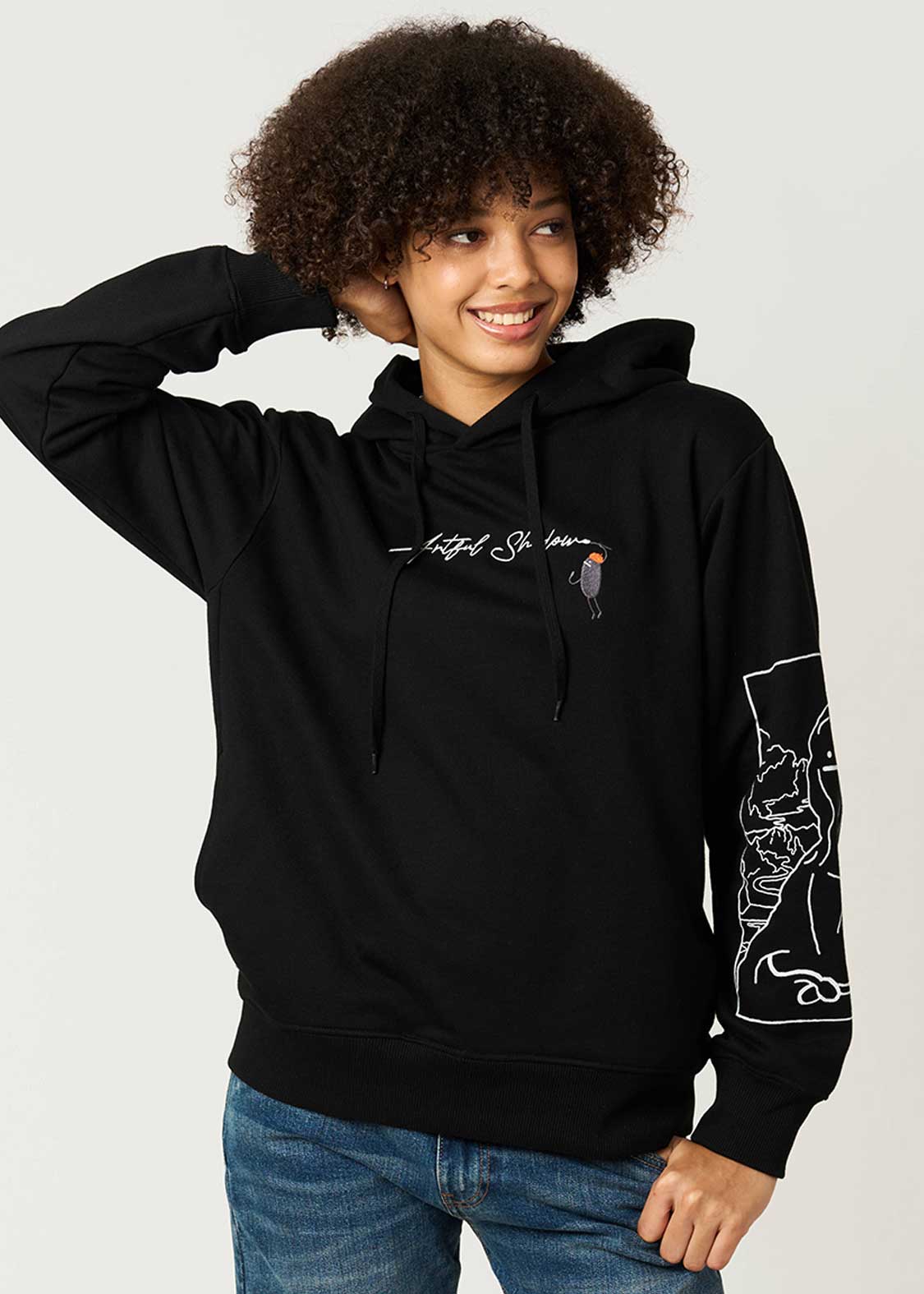Artful Shadow DRK | Fleece Hoodie - Image 6