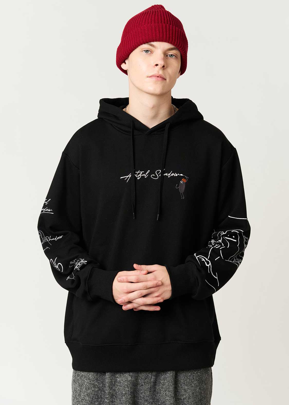 Artful Shadow DRK | Fleece Hoodie - Image 7