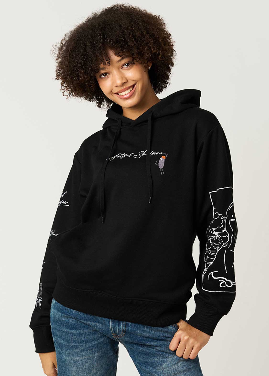 Artful Shadow DRK | Fleece Hoodie - Image 9