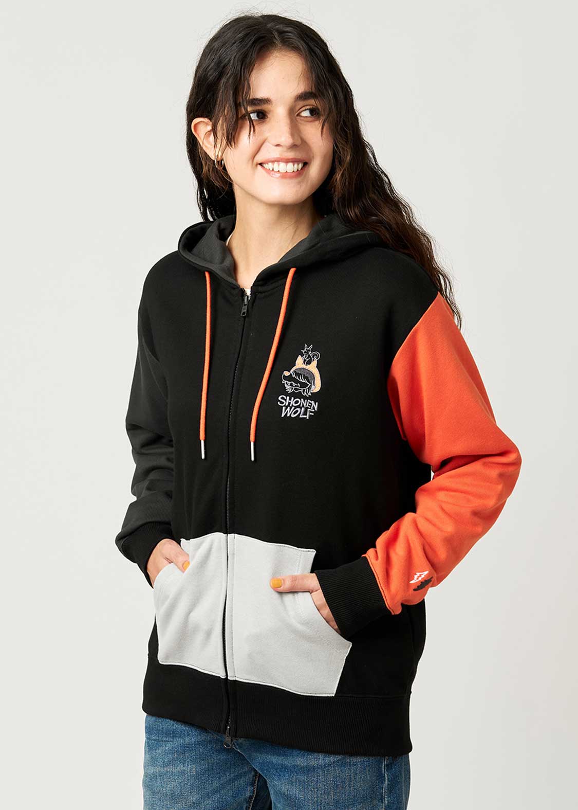 Shonen Wolf B | Fleece Zip Hoodie - Image 9