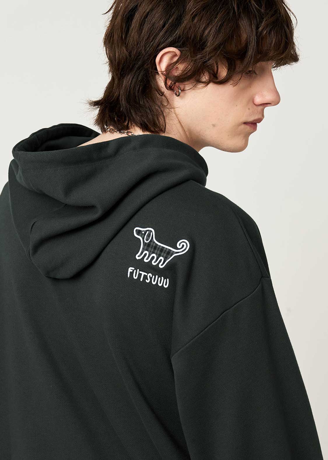 Nagasugiru Inu B | Fleece Hoodie - Image 6