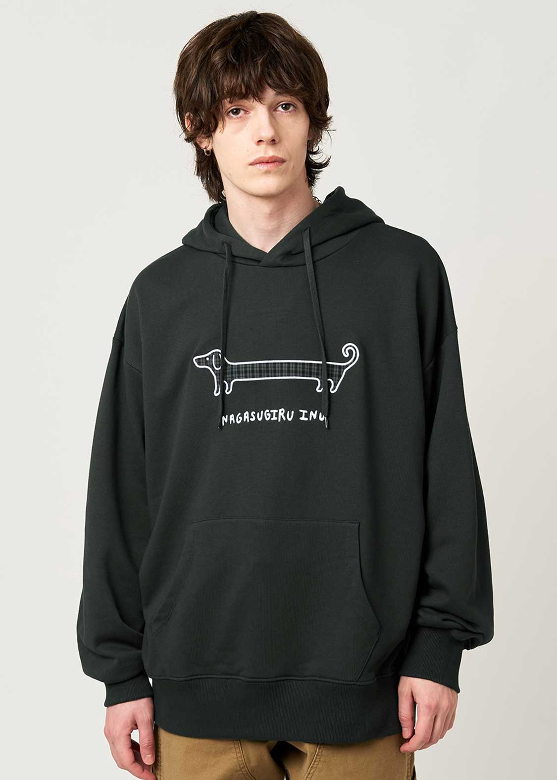 Nagasugiru Inu B | Fleece Hoodie - Image 7