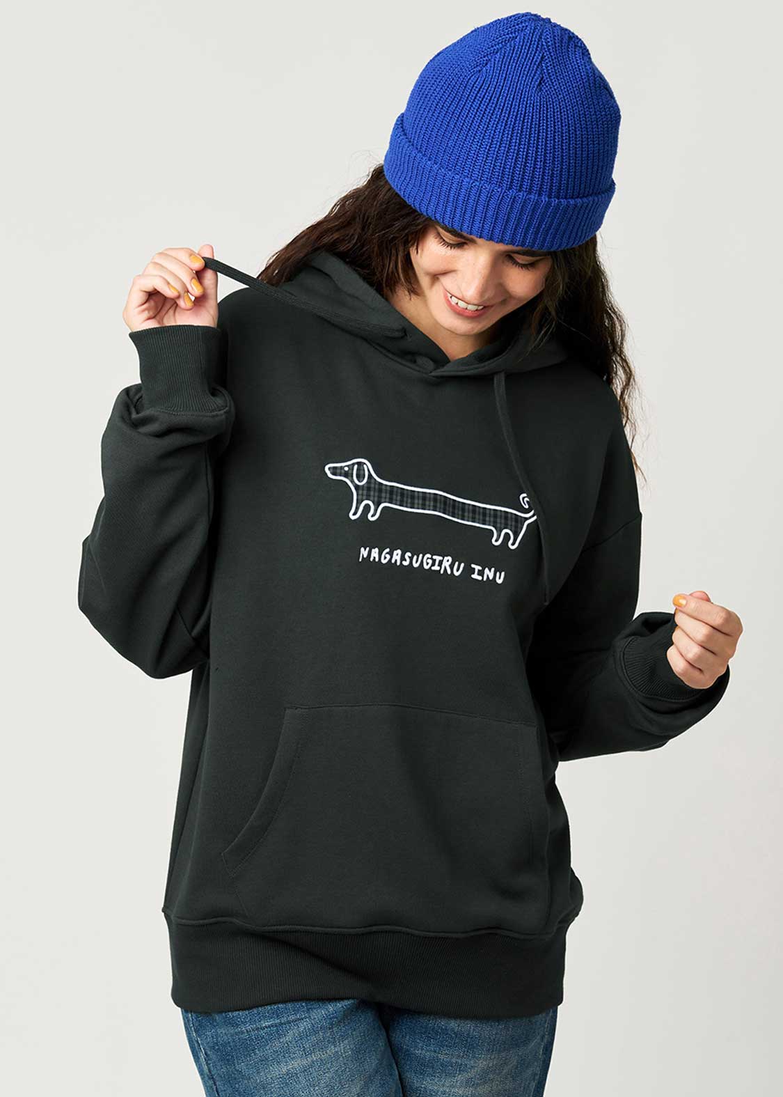 Nagasugiru Inu B | Fleece Hoodie - Image 9