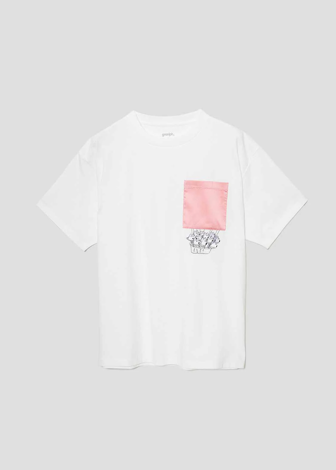 11 Piki no Neko Big Silhouette Short Sleeve Tshirt (11 Piki no Neko_Balloon)