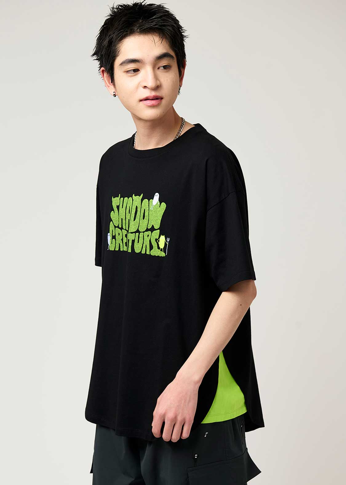 Side Gusset Short Sleeve Tee (Beautiful Shadow Creature) - Image 8
