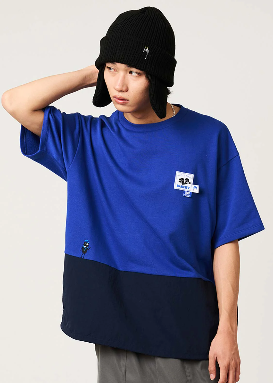 Beautiful Shadow Bakery Drawstring Blue | Oversized T-Shirt - Image 7