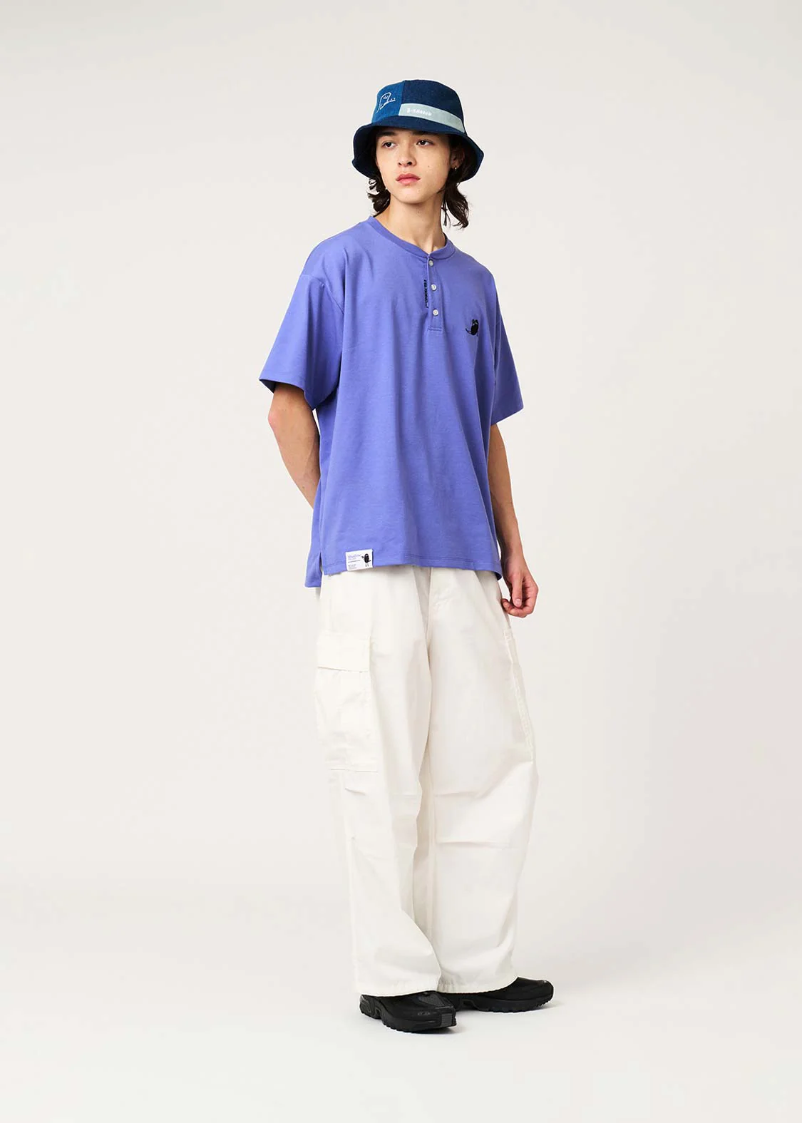 Beautiful Shadow Fit Club | Dry Henley Neck Big T-Shirt - Image 8