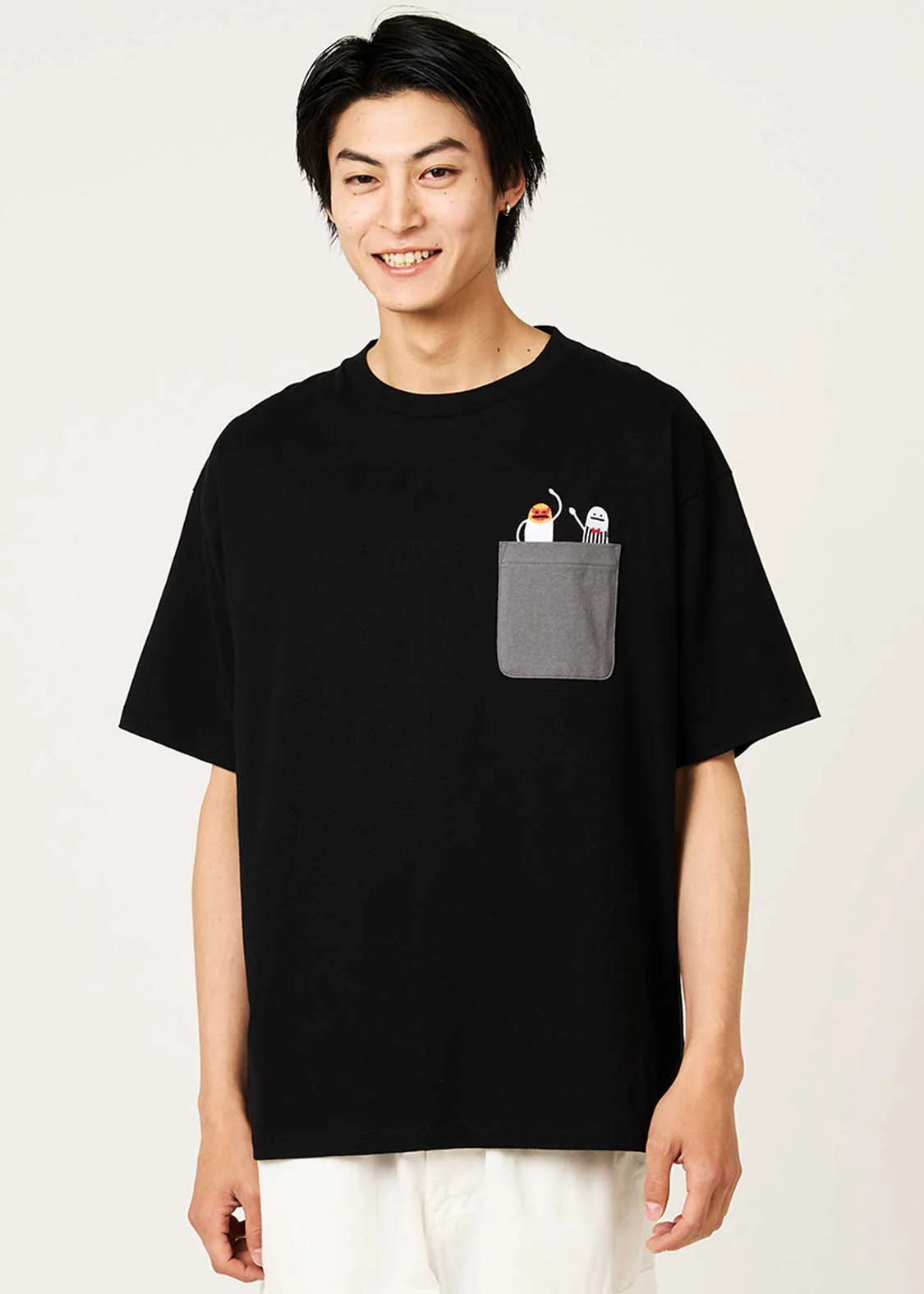 Beautiful Shadow Lucha | Big Pocket T-Shirt - Image 7