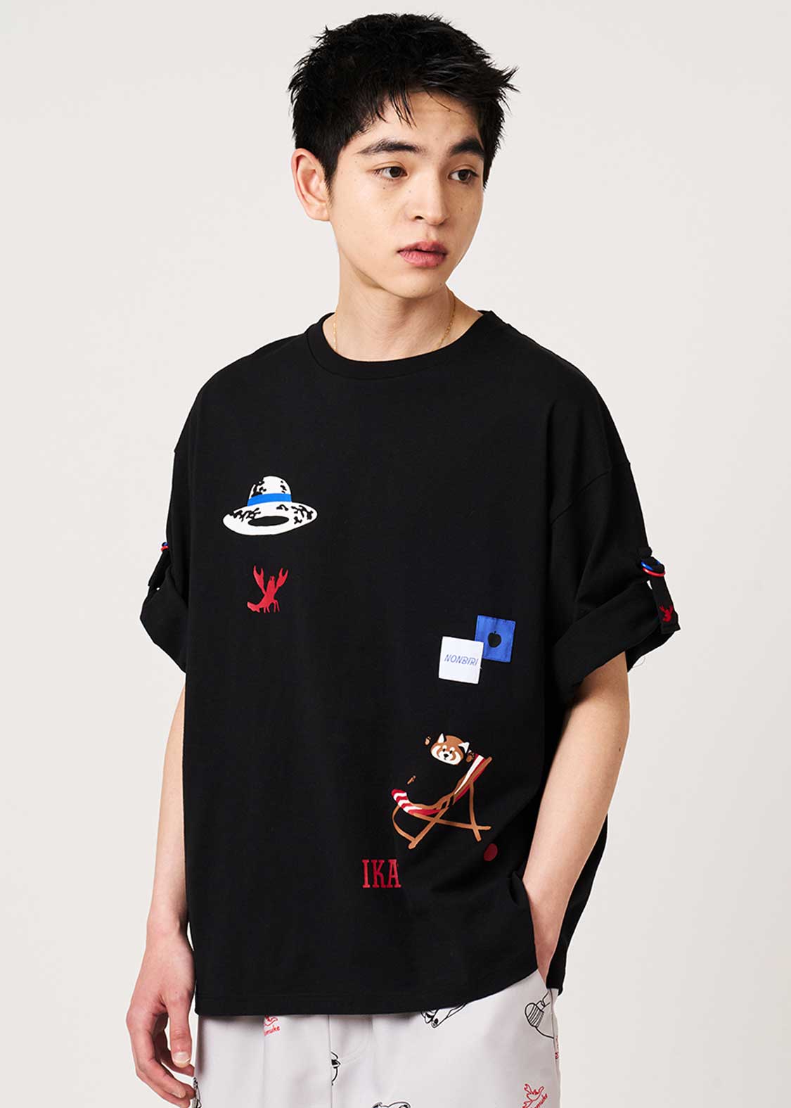 Ikaku Mountain Retreat | Roll-Up Big T-Shirt - Image 6