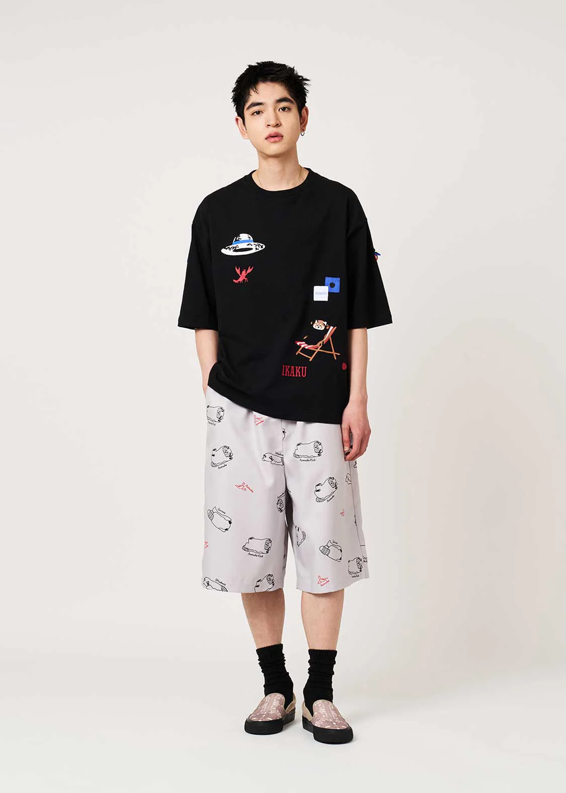 Ikaku Mountain Retreat | Roll-Up Big T-Shirt - Image 8