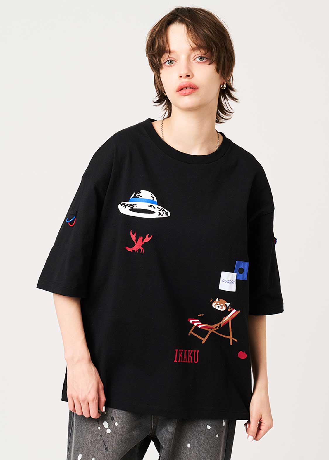 Ikaku Mountain Retreat | Roll-Up Big T-Shirt - Image 9