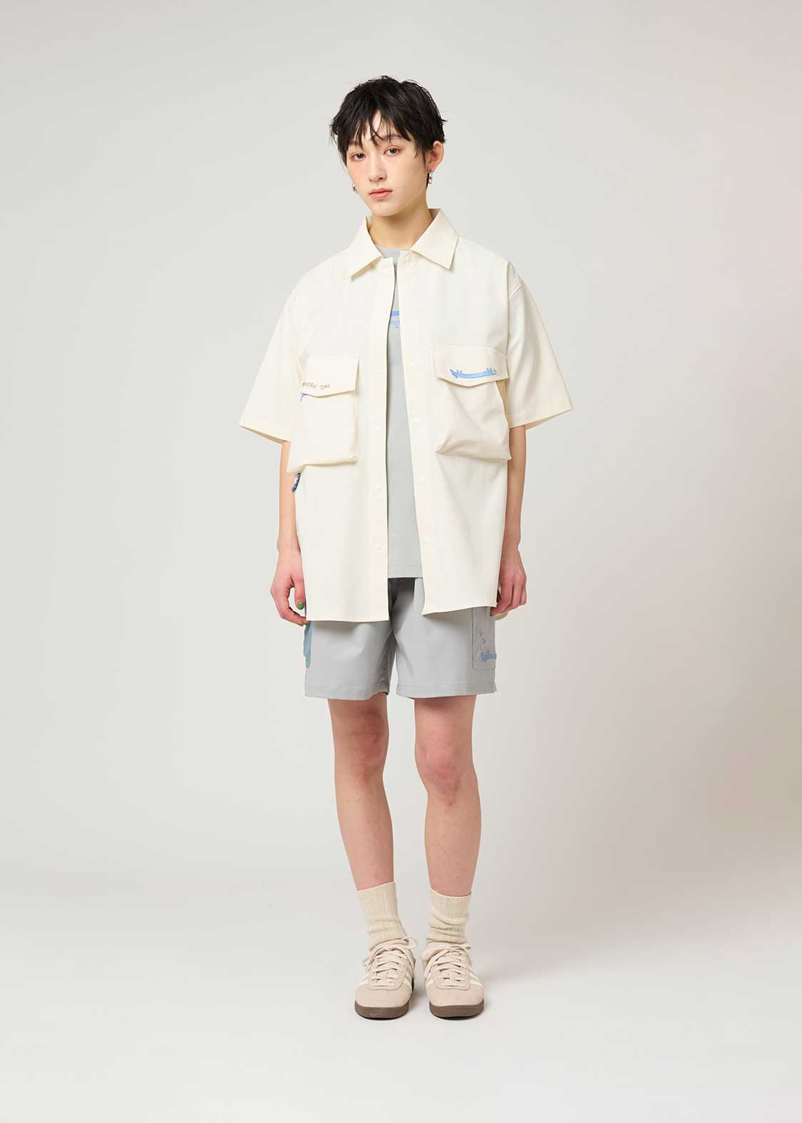 3 Pockets Short Sleeve Shirt (Nemusugiru Inu) - Image 2