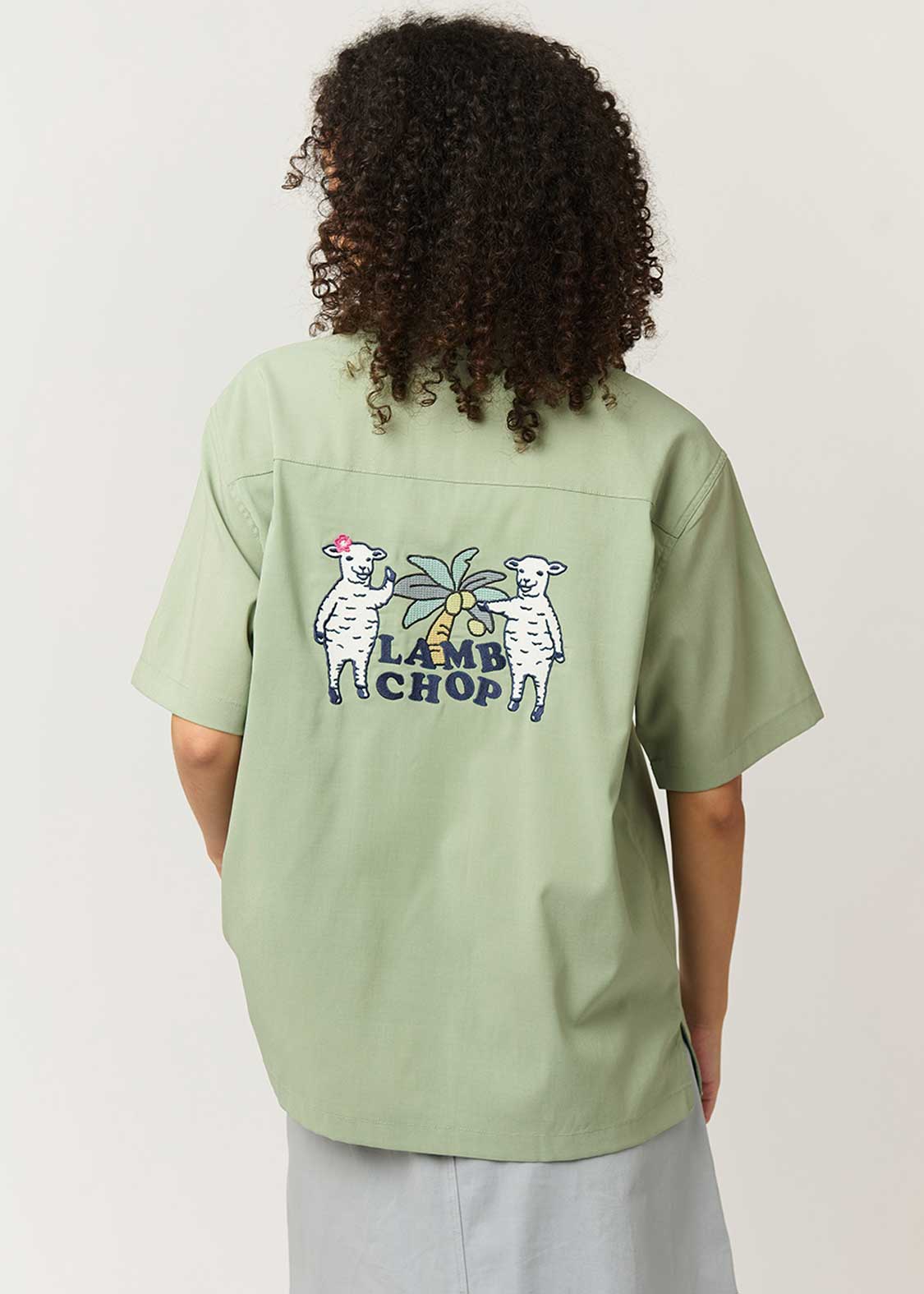 Lambchop | Linen Touch Open Collar Shirt - Image 9