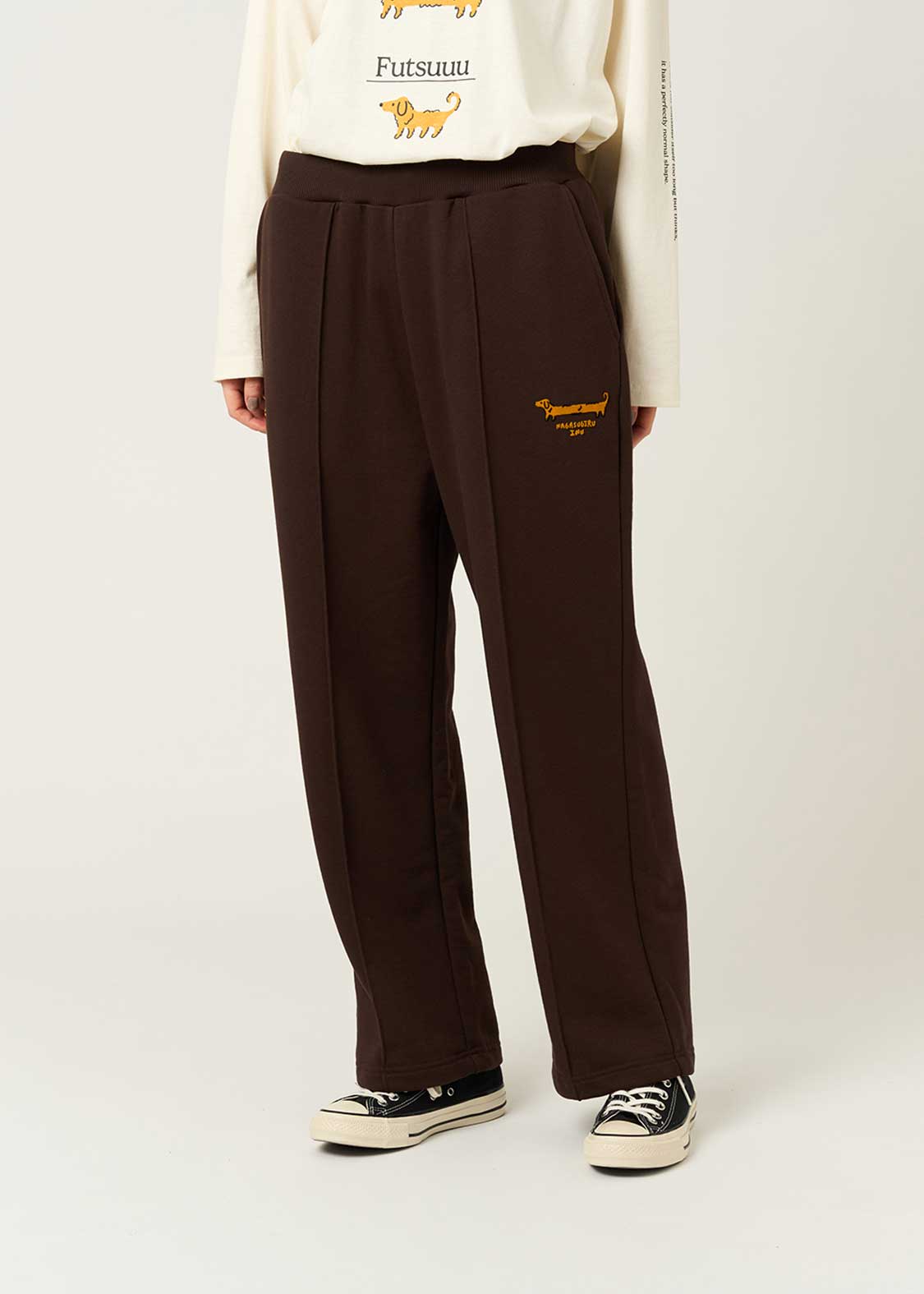 Painted Nagasugiru Inu | Center Seam Fleece Pants - Image 9