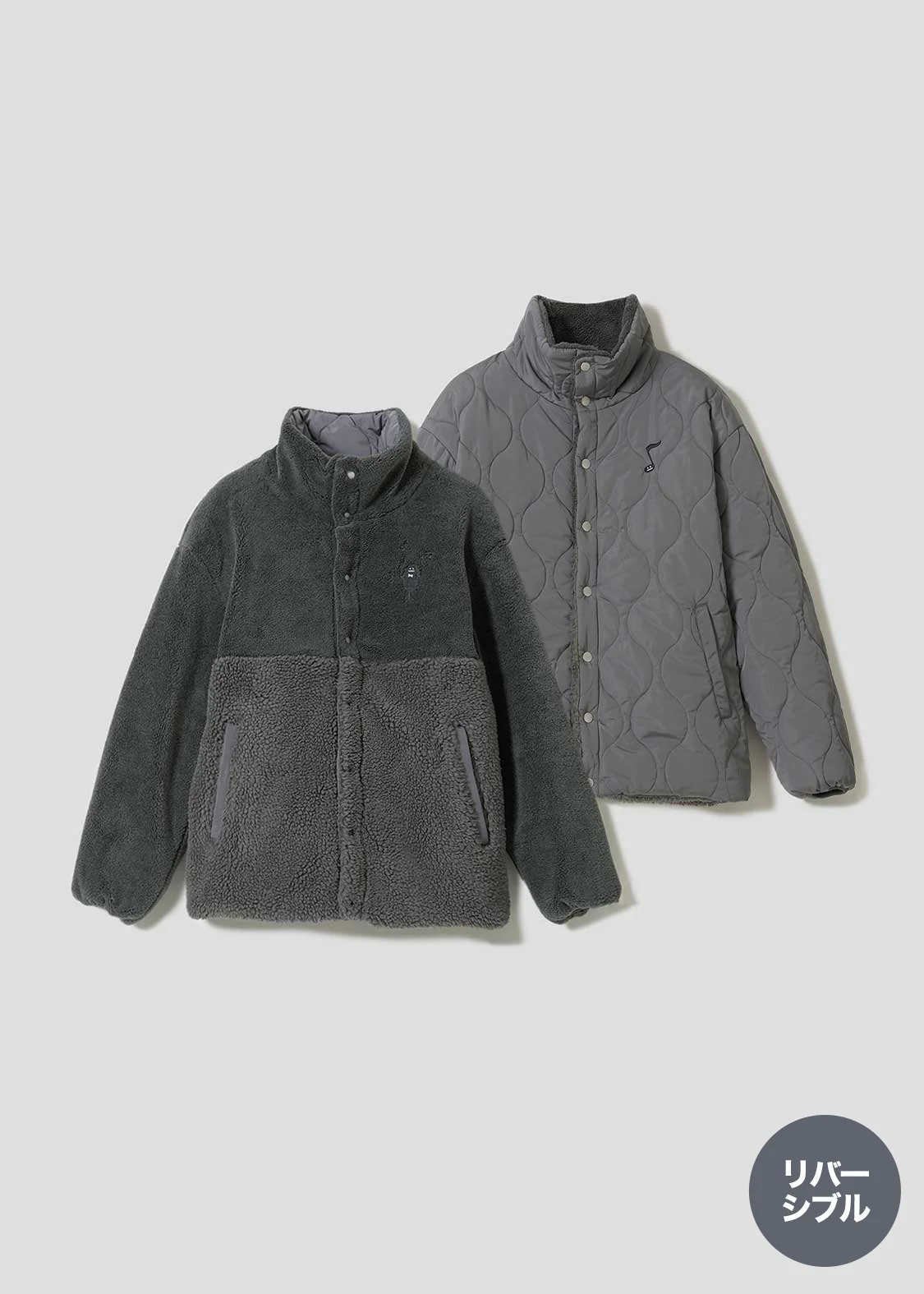 Beautiful Shadow Orchestra | Reversible Boa Blouson