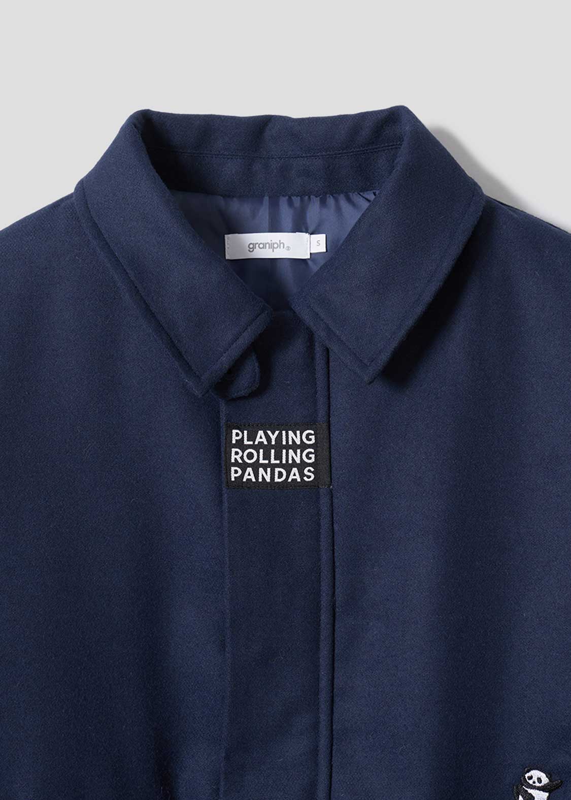 Rolling Pandas | Melton Padded Jacket - Image 3