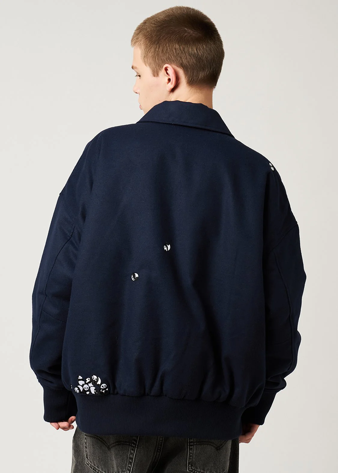 Rolling Pandas | Melton Padded Jacket - Image 7