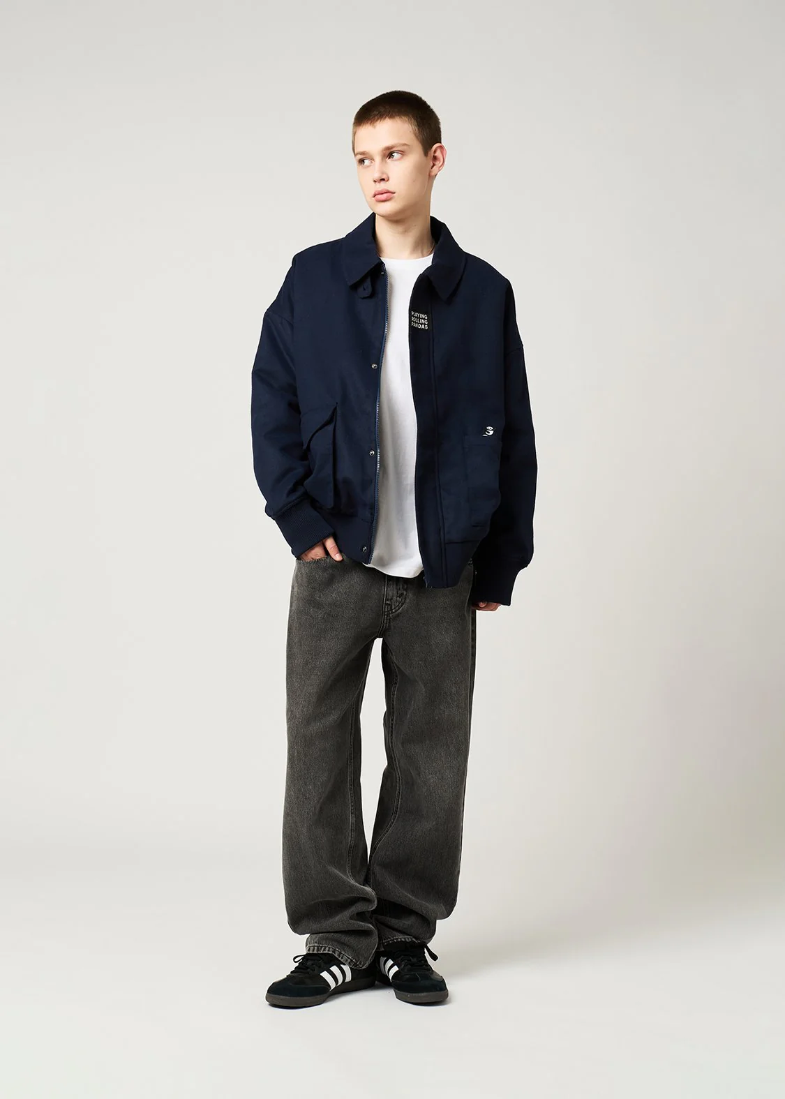 Rolling Pandas | Melton Padded Jacket - Image 8