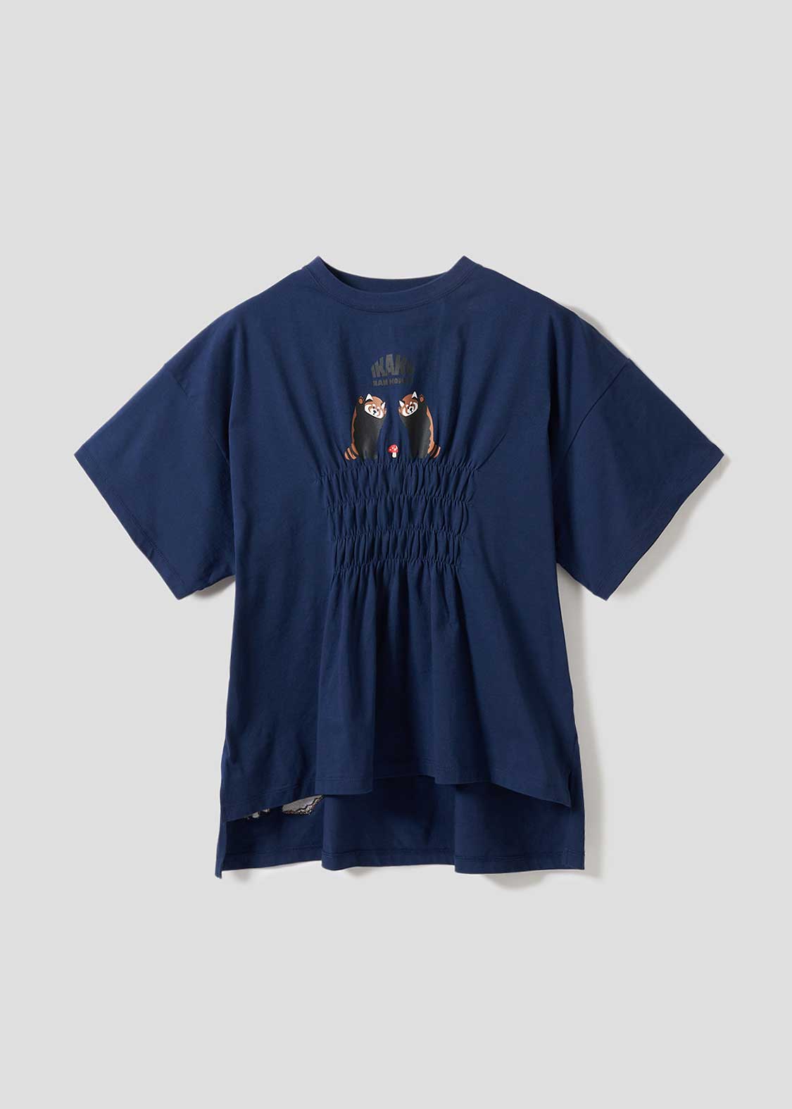 Shirring Short Sleeve Tee (Ikaku Nanikore)