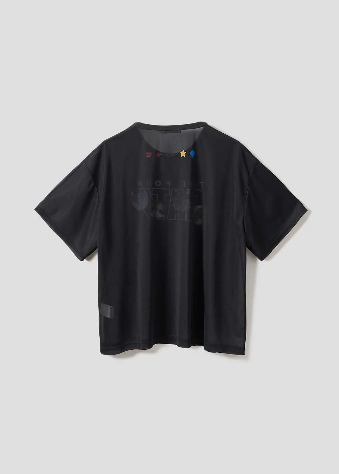 The Four Cats Face | Sheer Trim T-Shirt - Image 2