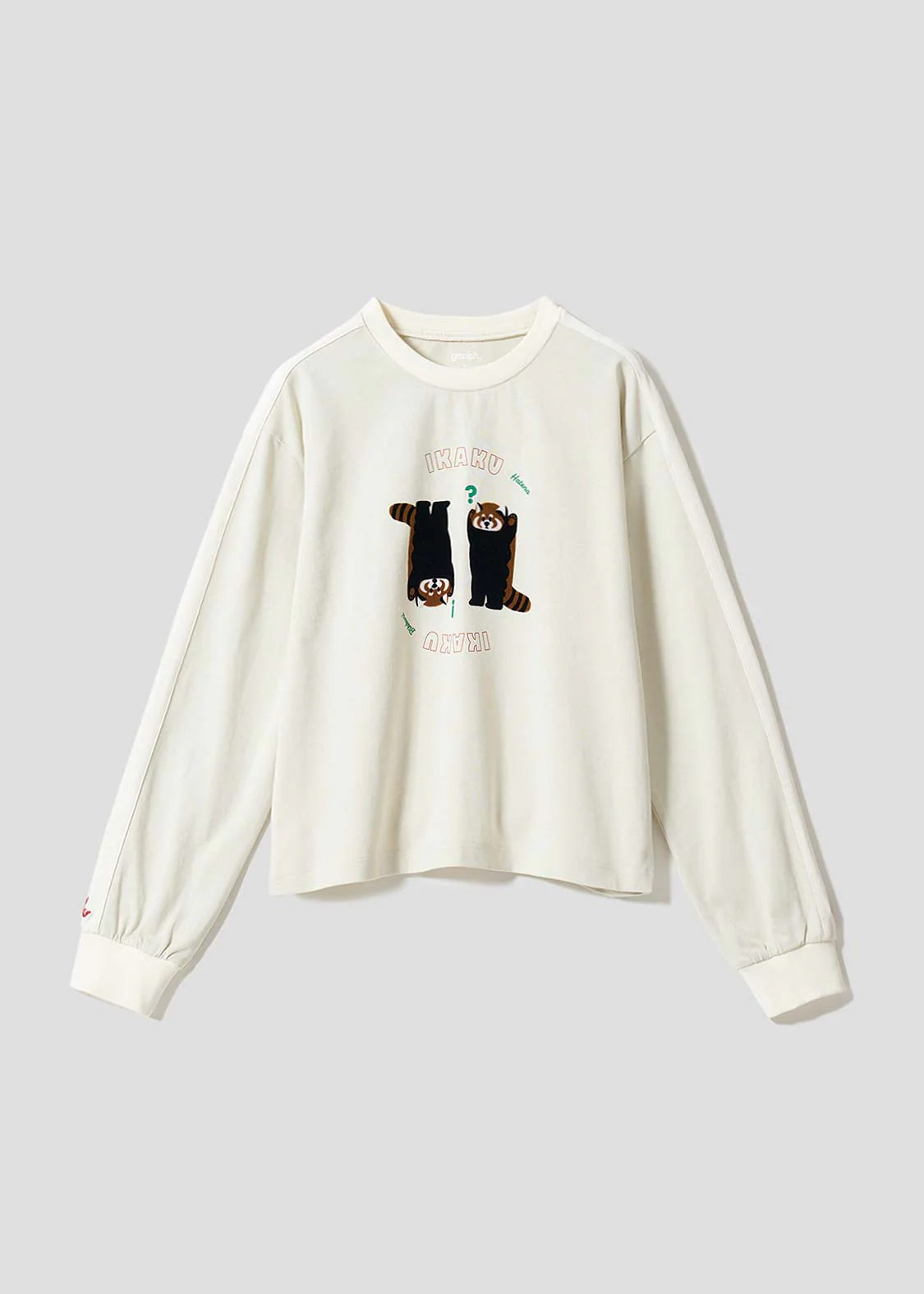 Ikaku Bikkuri Hatena | Striped Long Sleeve T-Shirt