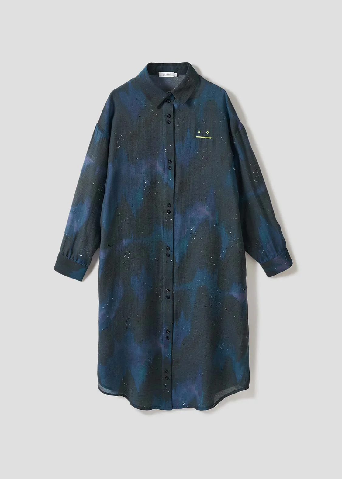 Long Sleeve Sheer Shirt One-Piece (Beautiful Shadow March)