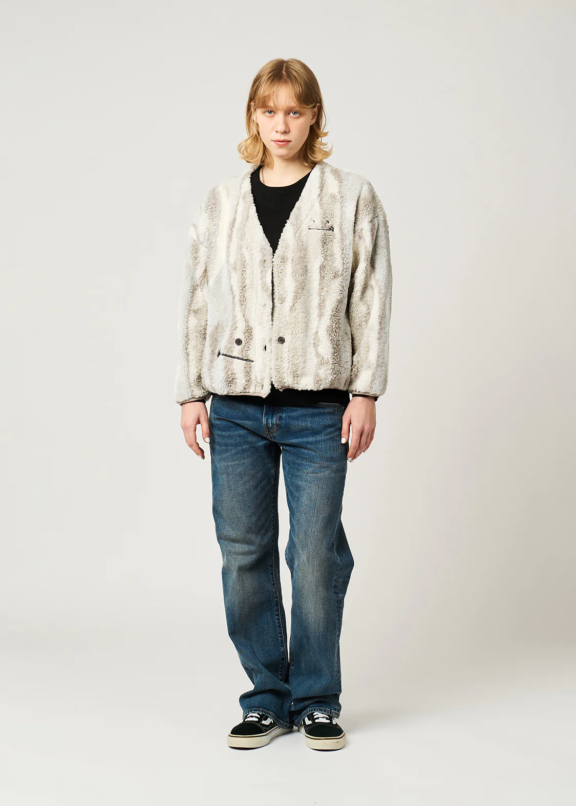 Beautiful Shadow Zoom | Mixed Boa Cardigan - Image 8