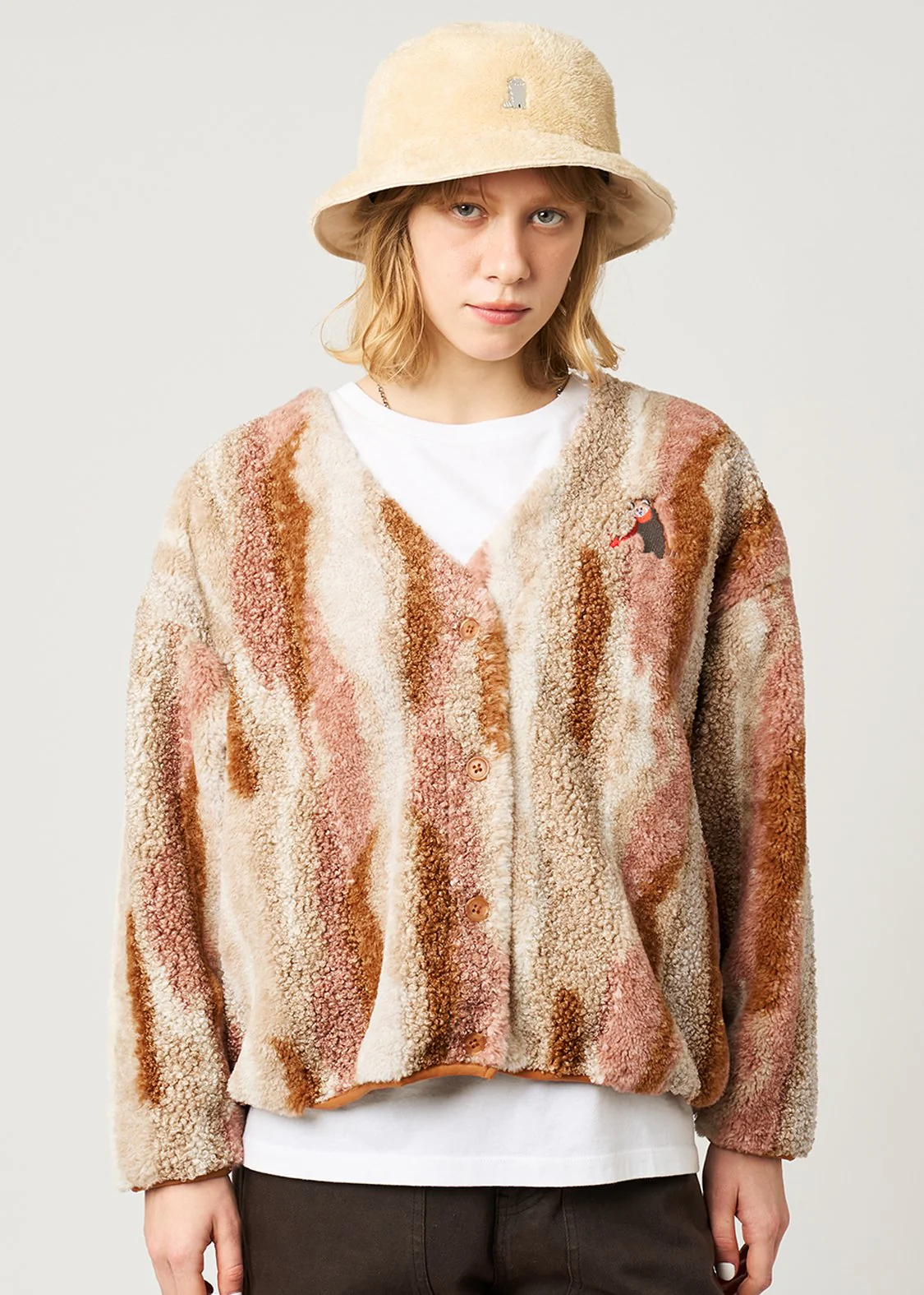 Ikaku Winter | Mixed Boa Cardigan - Image 9