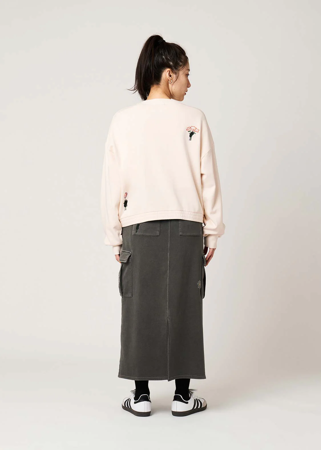 Beautiful Shadow Bloom | Fleece Crew Neck Cardigan - Image 10