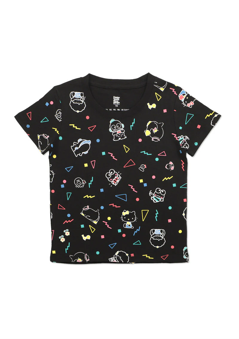 Sanrio characters Short Sleeve Tee (Sanrio characters_Neon Pattern) - Image 3
