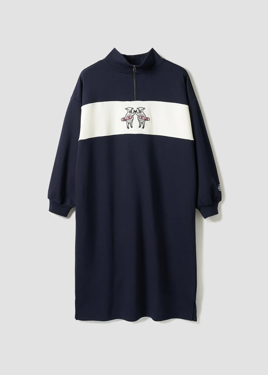 Half Zip Sweat One-Piece (Lamb Chop Skate)