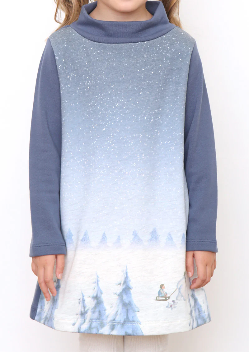 The Snowman Short Long Sleeve Sweat One-Piece (The Snowman_Snow Forest) - Image 5